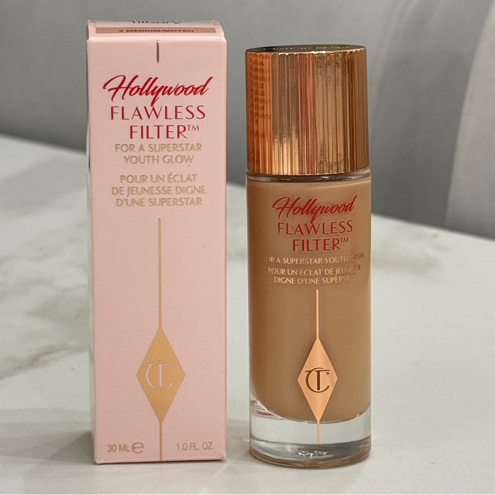 NWT!! Charlotte Tilbury Hollywood Flawless Filter - Shade 4 Medium Moyen - Picture 8 of 9